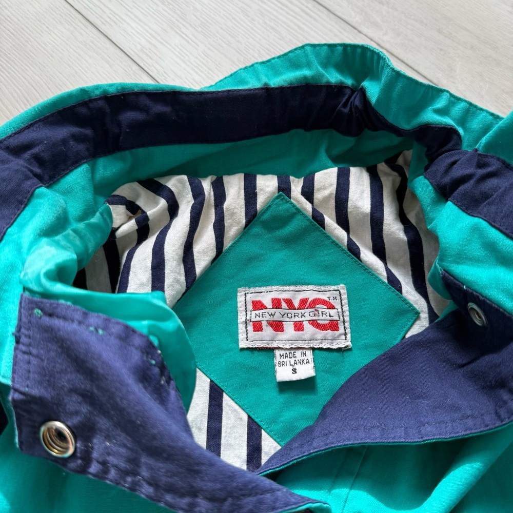 ๐ 80s Retro Color Block Patch Jacket - Picture 6 of 10